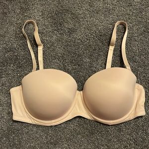 Victoria’s Secret nude Wear Everywhere multi-way push-up bra 36C strapless